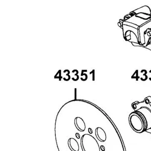 43351-LEE8-E00 DISK RR BRK — diagram cutout