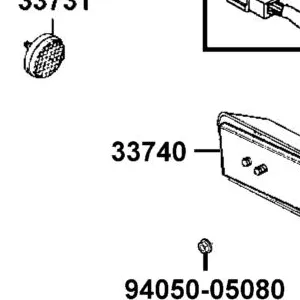 33740-LCA5-E00 REFLECTOR ASSY R RR — diagram cutout