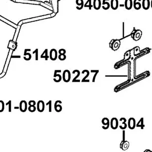 50227-LKA8-E00 STAY. ECU — diagram cutout