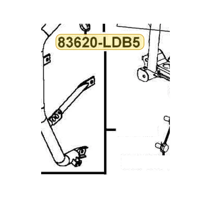 83620-LDB5-E00 CAP PIPE — diagram cutout