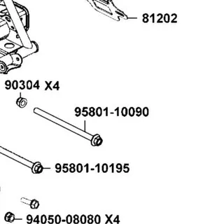 95801-10090-06 BOLT FLANGE 10*90 — diagram cutout