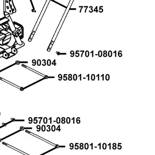 95801-10110-06 BOLT FLANGE 10*110 — diagram cutout