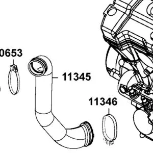 11345-LFE9-E00 DUCT A L CASE — diagram cutout