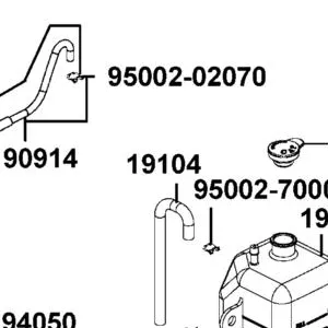 19104-LDB5-E00 HOSE ASSY DRAIN — diagram cutout