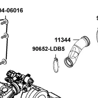 90652-LDB5-E00 BAND 67 FRONT CVT DUCT — diagram cutout
