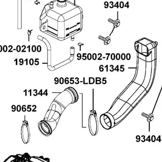 90653-LDB5-E00 BAND 81 REAR CVT DUCT — diagram cutout