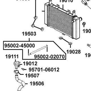 95002-45000 CLIP C8 TUBE — diagram cutout