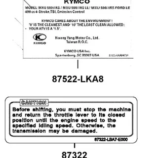 87522-LKA8-M34-T01 USA EPA HANG TAG — diagram cutout