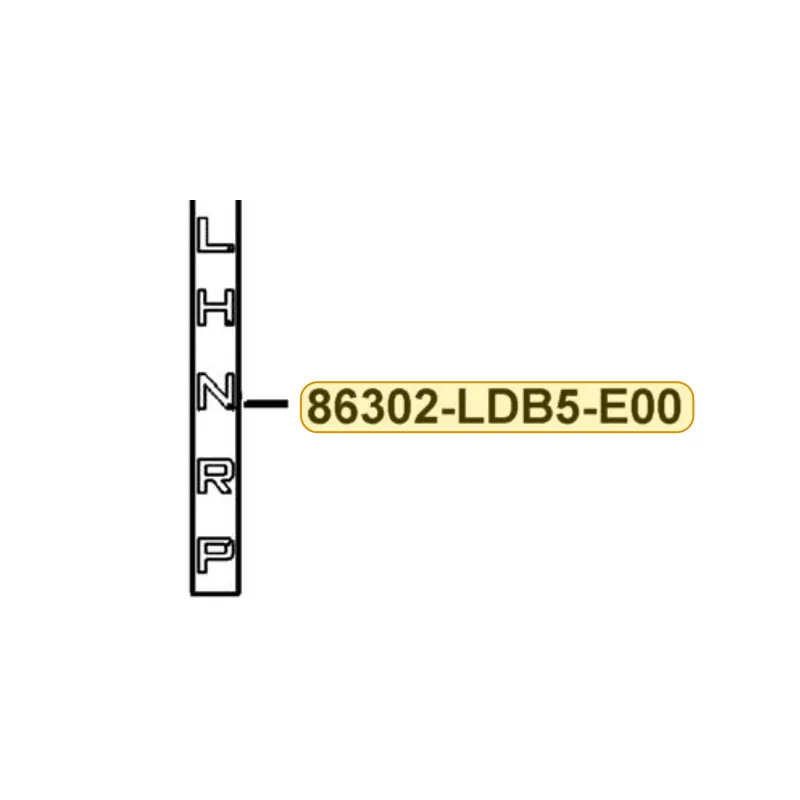 86302-LDB5-E00-T01 EMB GEAR REVEAL CHANGE — diagram cutout