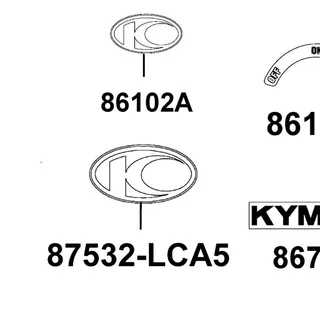 87532-LCA5-900-T03 STRIPE K-LOGO 60MM — diagram cutout