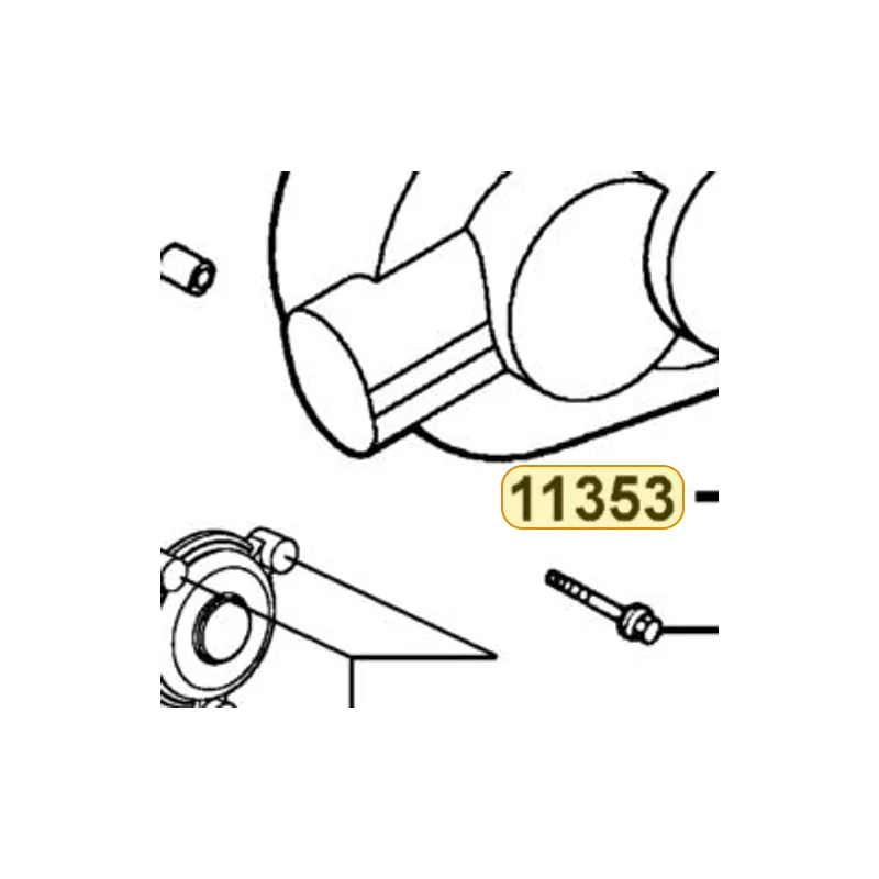 11353-LEA6-900 RUBBER PLUG L COVER KICK — diagram cutout