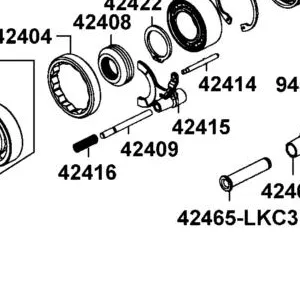 42409-LKC3-500 SHAFT E-LOCK SELECTOR — diagram cutout