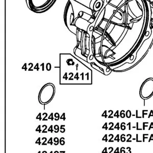 42411-LFA5-900 O-RING 6*1.5 — diagram cutout