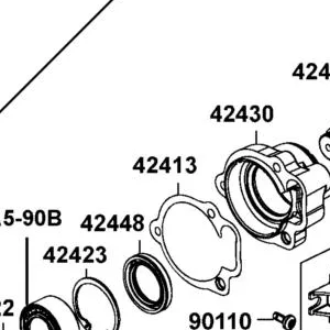 42413-LKC3-500 GASKET FLANGE — diagram cutout