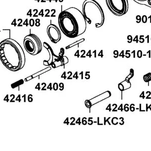 42415-LKC3-500 FORK SELECTOR — diagram cutout