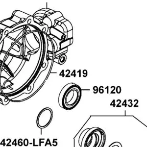 42419-LKC3-500 GASKET HOUSING — diagram cutout