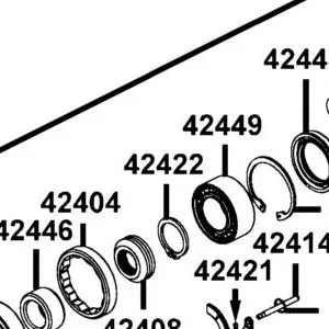 42422-LFA5-900 RING RETAINING ONE — diagram cutout
