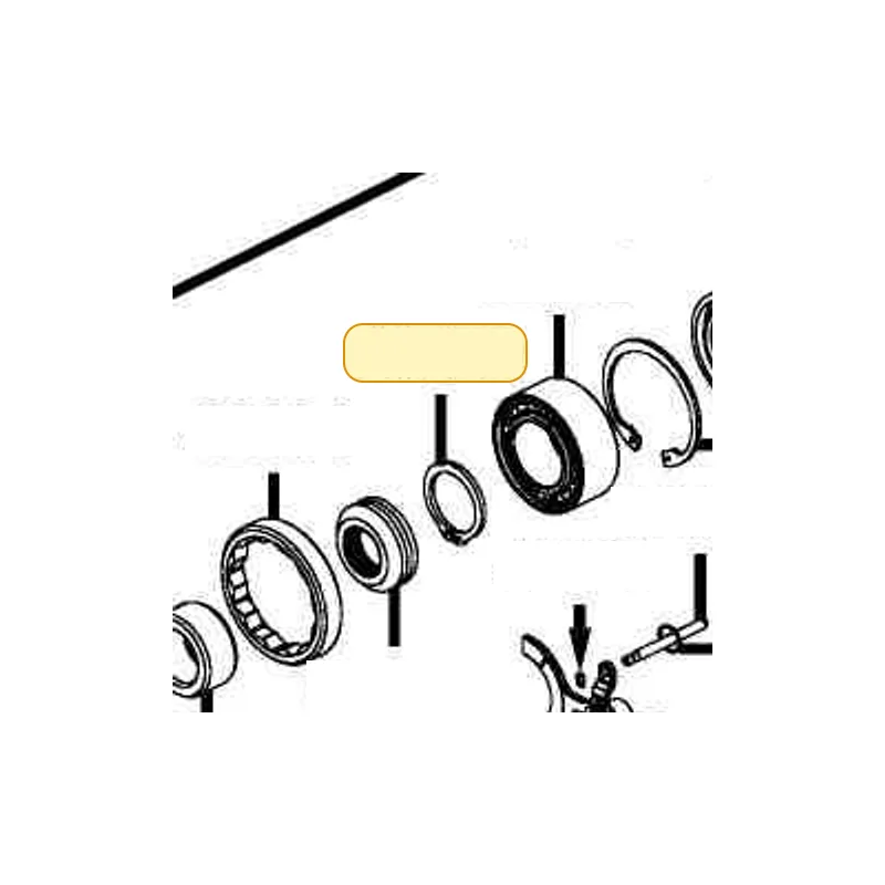 42422-PWB1-900 RING RETAINING ONE — diagram cutout