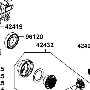 42432-LEE8-810 E-LOCK.OPEN TYPE GEARCASE FRONT(3.6).ASSY — diagram cutout
