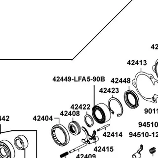 42449-LFA5-90B BEARING.BALL-DOUBLE ROW — diagram cutout