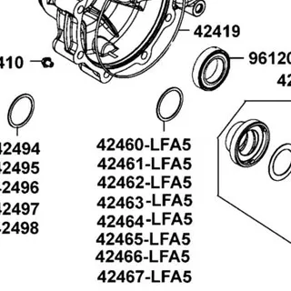 42460-LFA5-900 SHIM 41*49*1.0 — diagram cutout