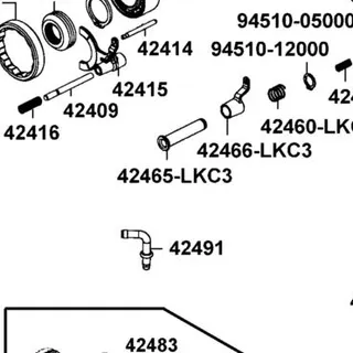 42465-LKC3-500 SHAFT SELECTOR — diagram cutout