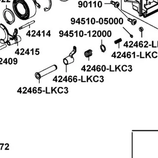 42466-LKC3-500 STAY..SELECTOR — diagram cutout