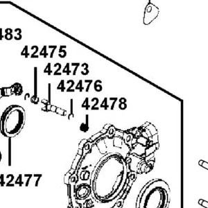 42478-LEE8-E00 SPRING SHAFT — diagram cutout
