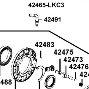 42483-LEE8-E00 PIN PARALLEL — diagram cutout