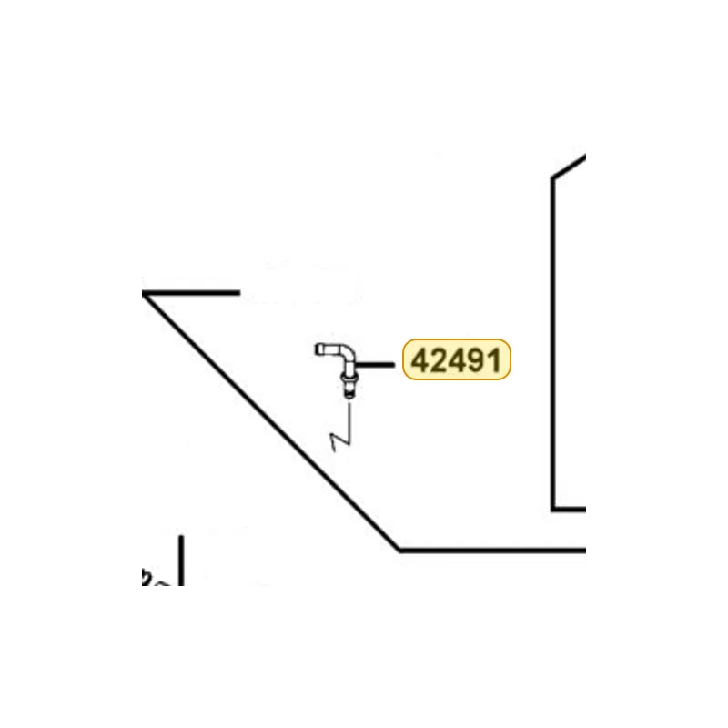 42491-LEE8-900 BARB 90 DEG — diagram cutout