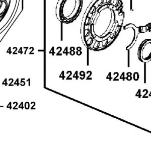 42492-LKC3-500 FLANGE BEARING MACH — diagram cutout