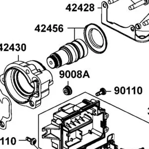 9008A-LKC3-500 CAP ASSY E-LOCK — diagram cutout