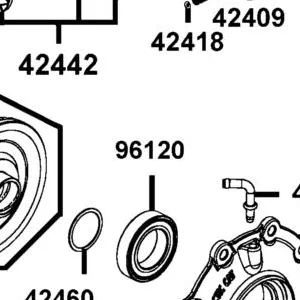 96120-60080-00 BEARING BALL 6008Z — diagram cutout