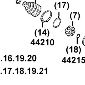 44210-ALC1-E00 BOOT BAND (L) — diagram cutout