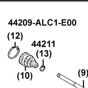 44211-ALC1-E00 BOOT BAND(S) — diagram cutout