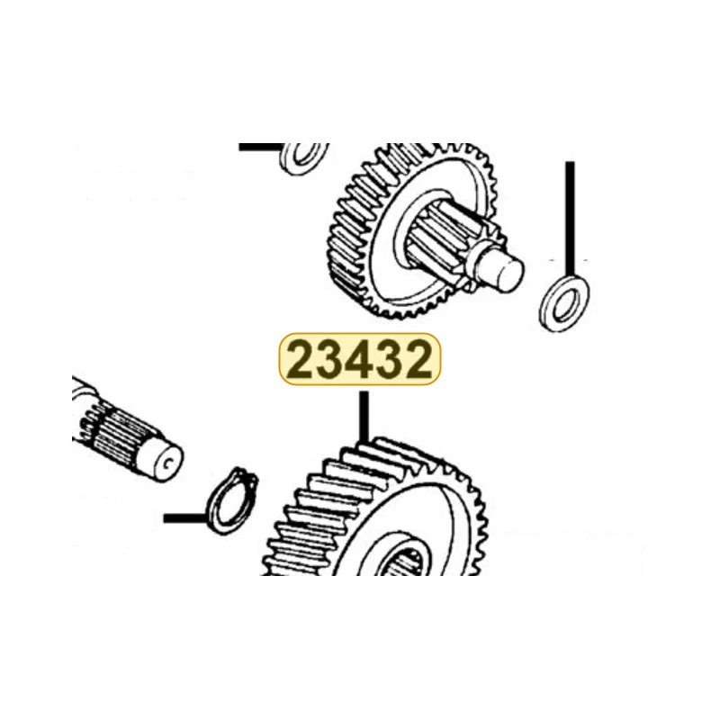 23432-LEA6-E00 GEAR FINAL — diagram cutout