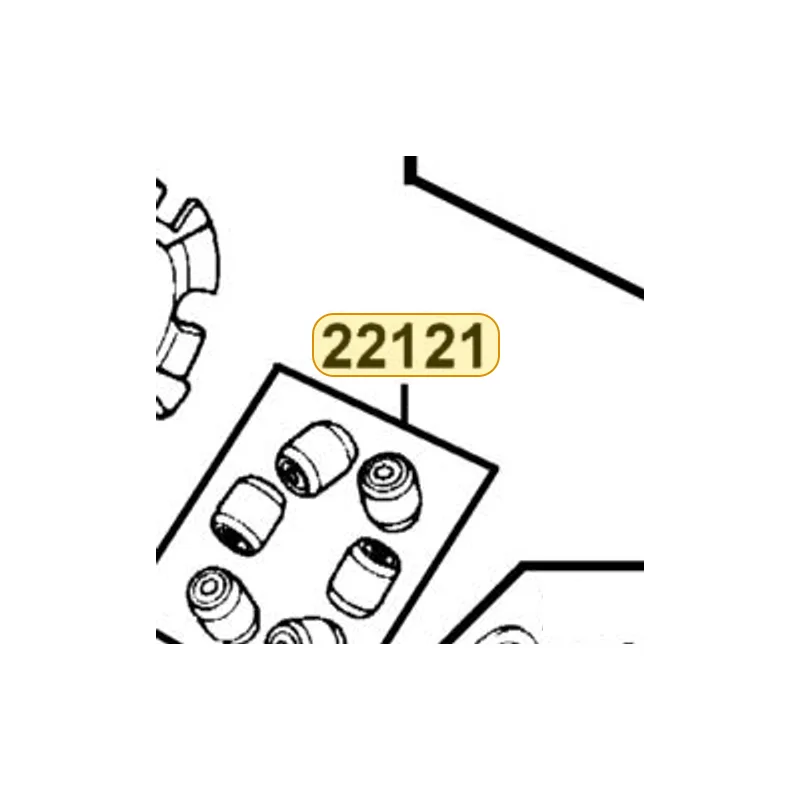 22121-LEA5-305 ROLLER SET WEIGHT (1SET:6PCS) — diagram cutout