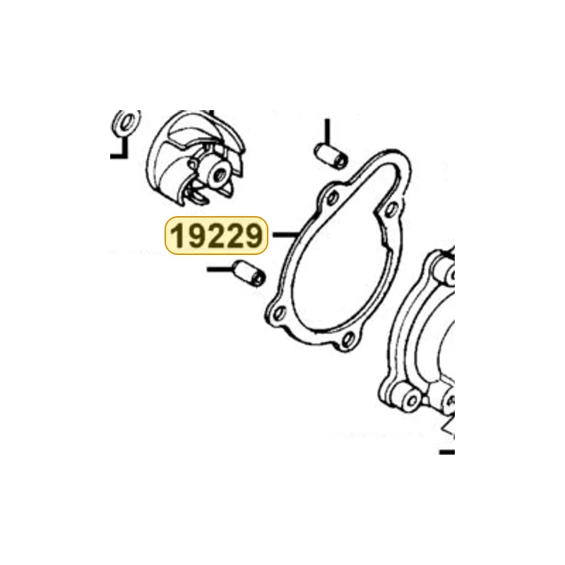19229-KKC3-980 GASKET WATER PUMP — diagram cutout