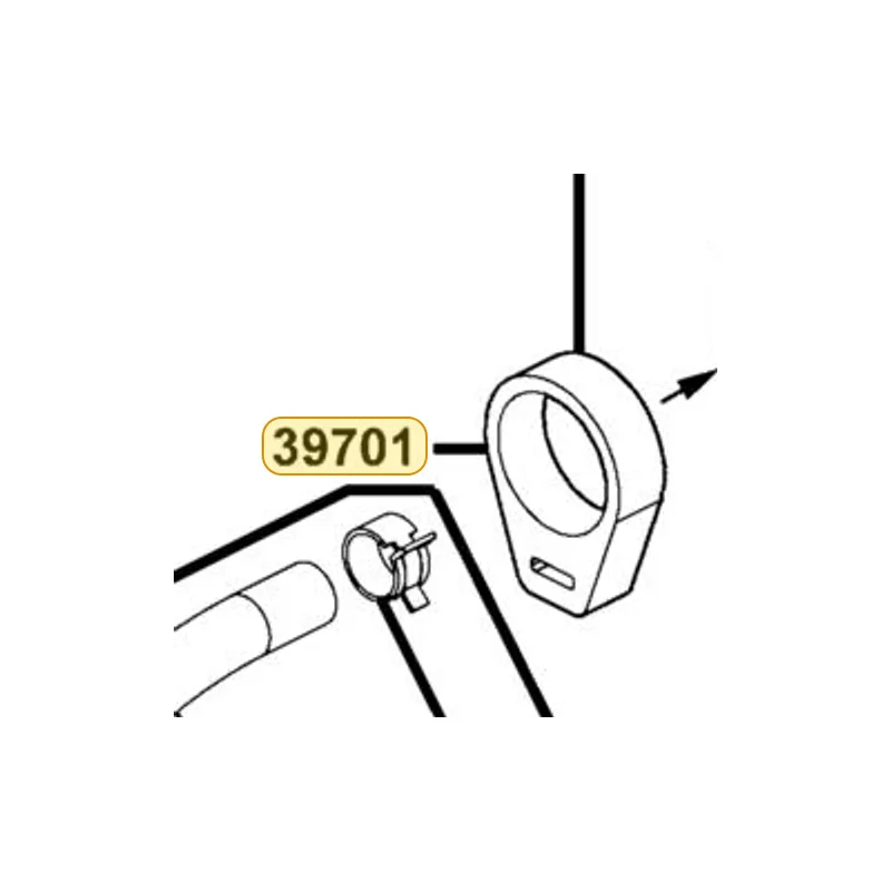 39701-KKE3-800 RUBBER BY-PASS VALVE MOUNT — diagram cutout
