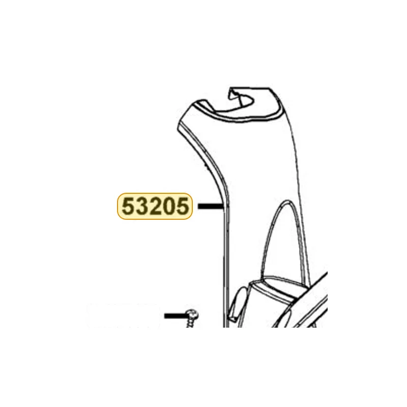 53205-LEA5-E00-N1R COVER HNDL UP (Black) — diagram cutout