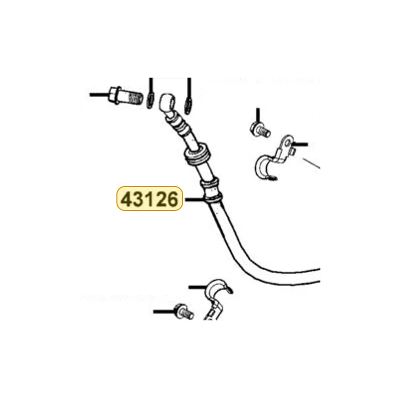 43126-LEA5-E00 HOSE ASSY RR BRAKE — diagram cutout