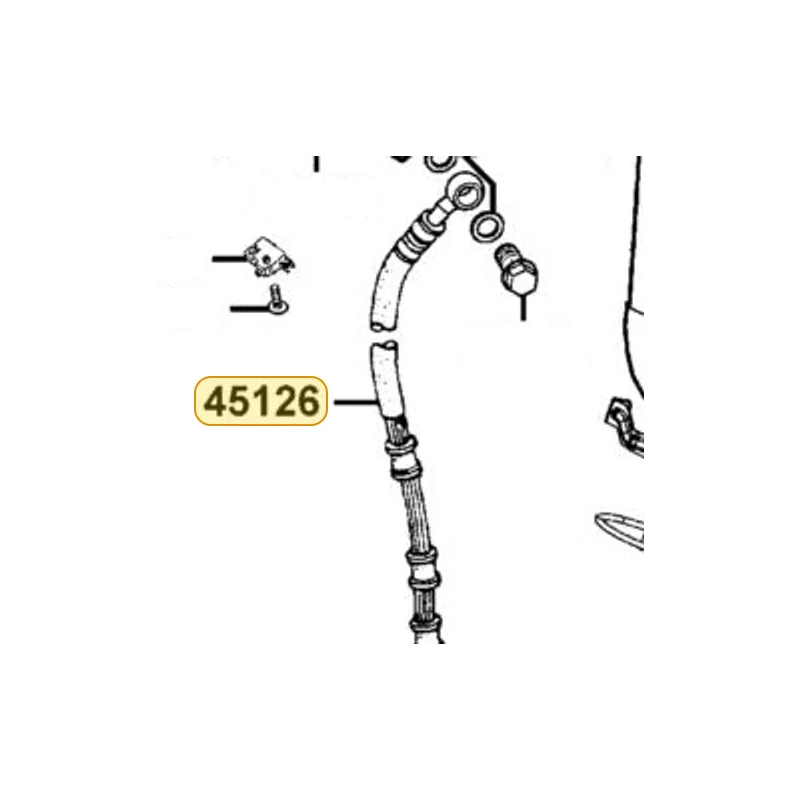 45126-LEA5-E00 HOSE ASSY FR BRK — diagram cutout