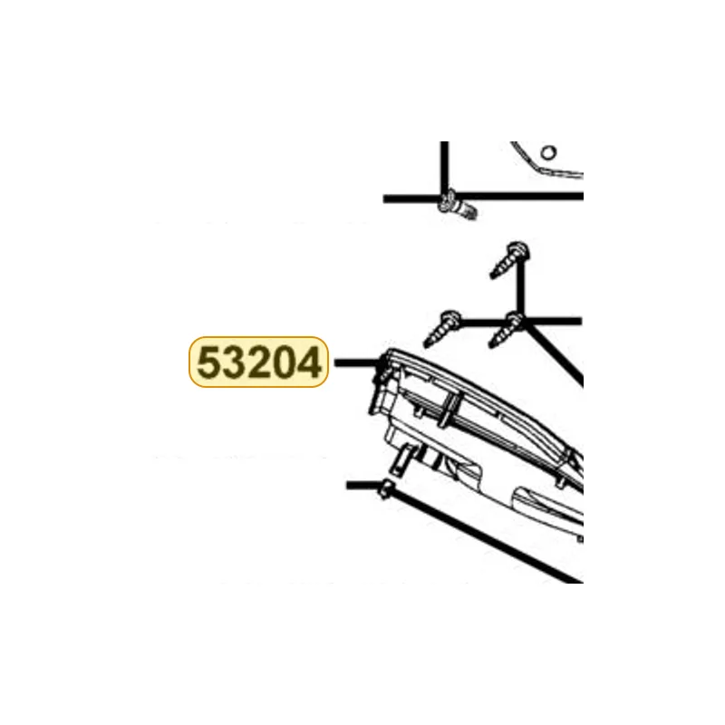 53204-LEA5-E00-N1R COVER METER (Black) — diagram cutout