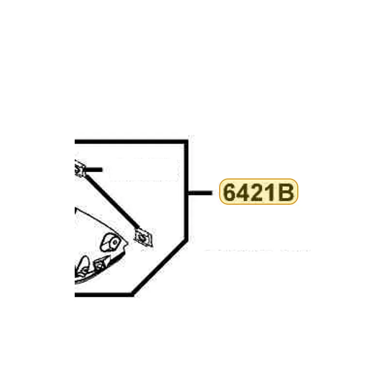 6421B-LEA6-900-N1R COVER ASSY VISOR INNER (Black) — diagram cutout
