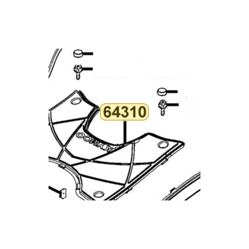 64310-LEA5-E00-N1R FLOOR PANEL (Black) — diagram cutout