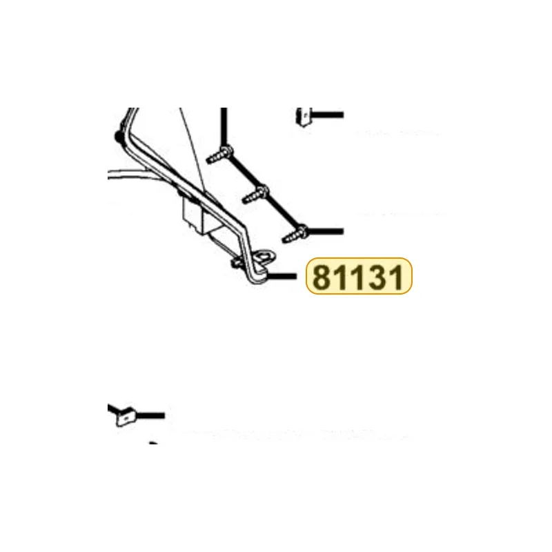81131-LEA5-E00-N1R LEG SHIELD (Black) — diagram cutout
