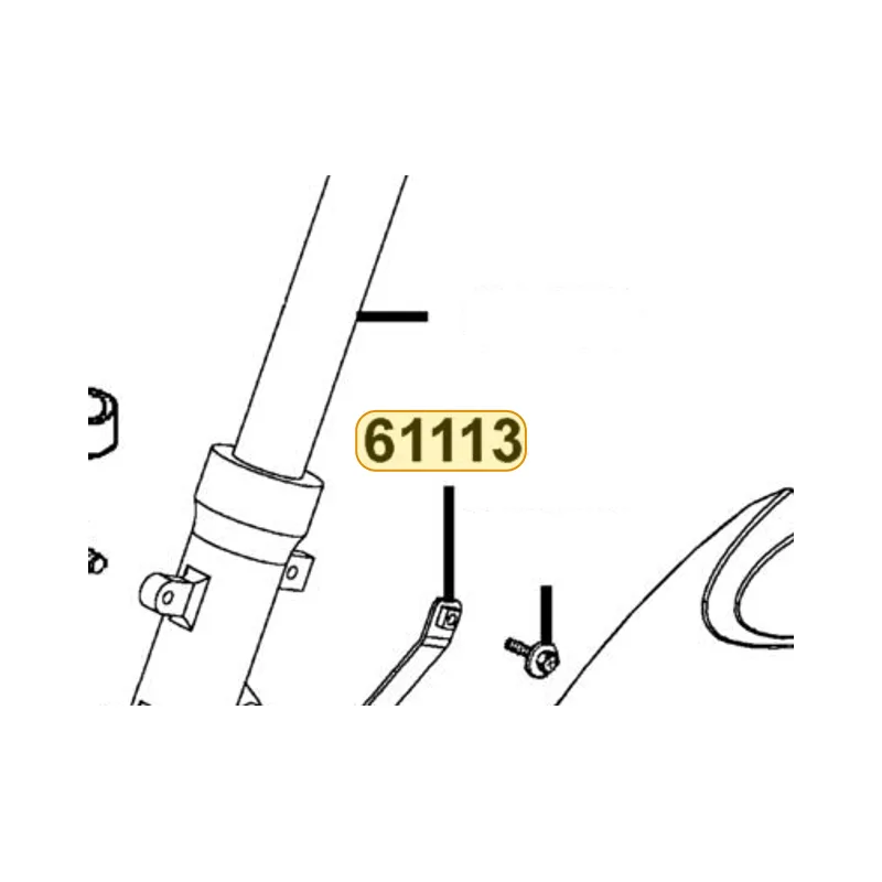 61113-LEA5-E00 STAY R FR FENDER — diagram cutout