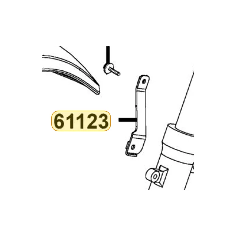 61123-LEA5-E00 STAY L FR FENDER — diagram cutout