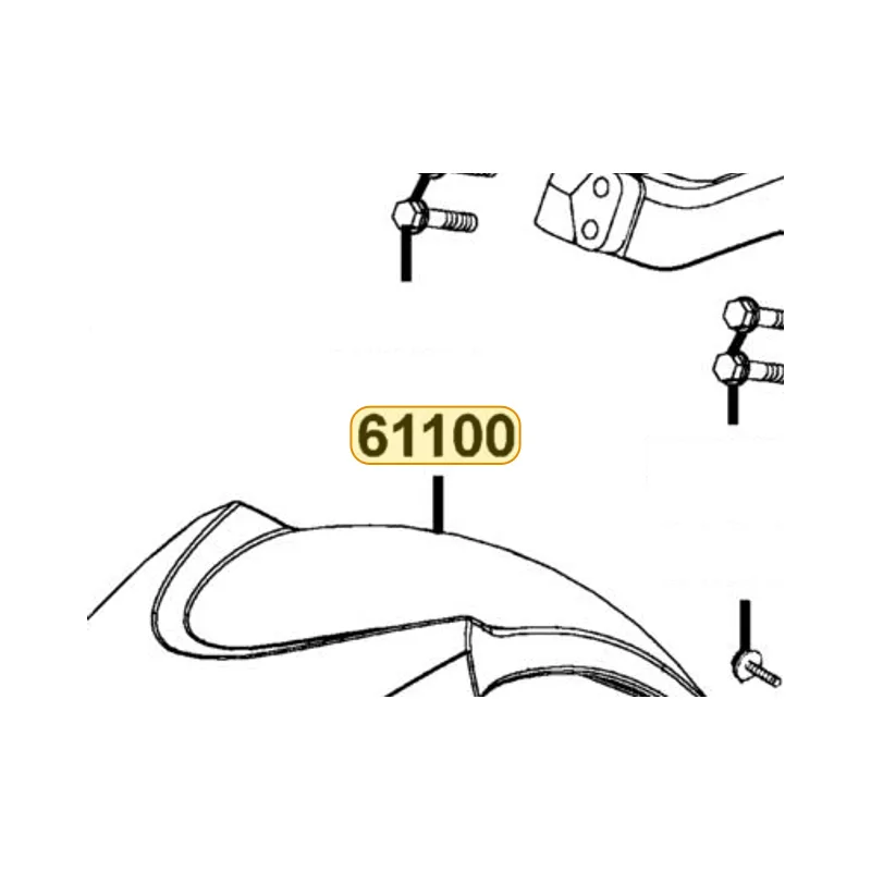61100-LEA5-E00-N8P FENDER FR (Bright Silver) — diagram cutout