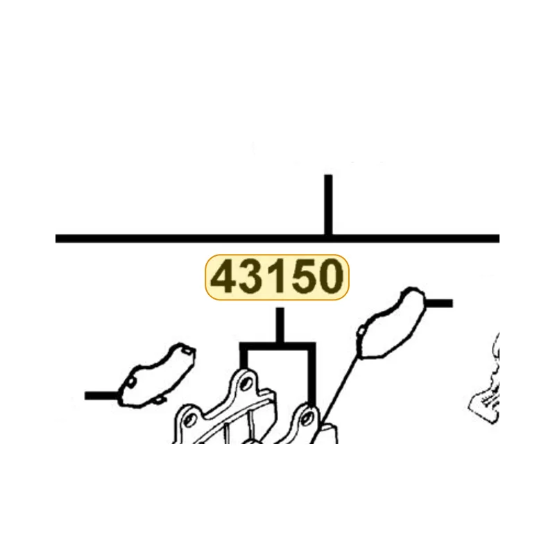 43150-LEA5-306 PAD COMP — diagram cutout